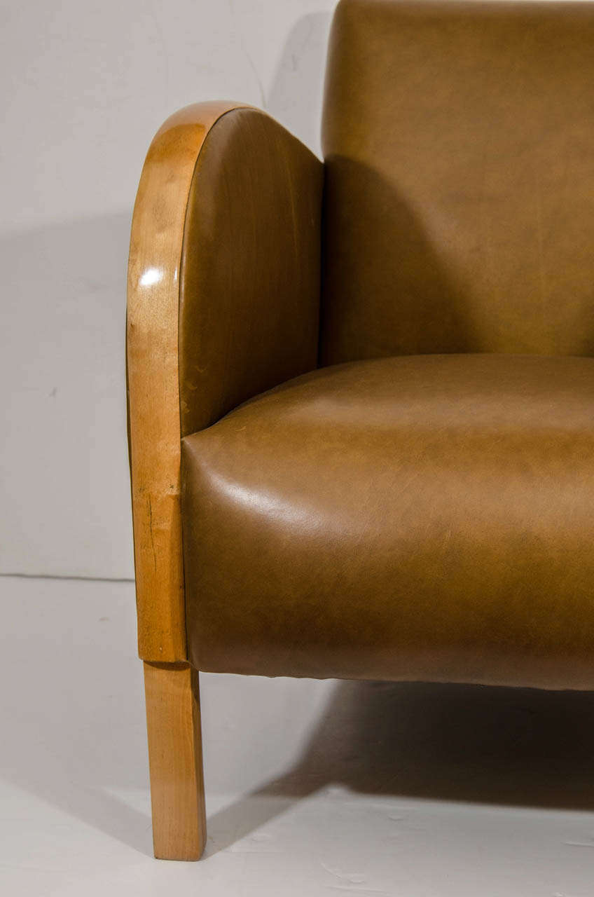 Swedish A Pair of Art Deco Club Chairs