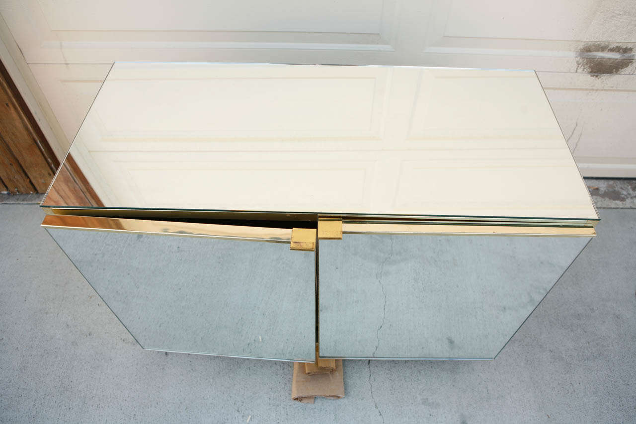 Mid-20th Century Mirrored Ello Cabinets For Sale