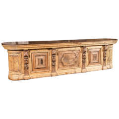 Magnificent Walnut Wood and Pine Spanish Cafe Bar from the Late 1800s