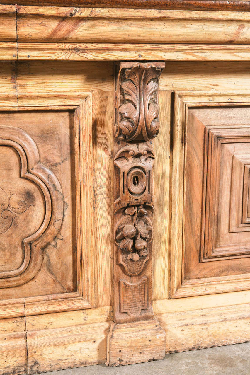 Magnificent Walnut Wood and Pine Spanish Cafe Bar from the Late 1800s