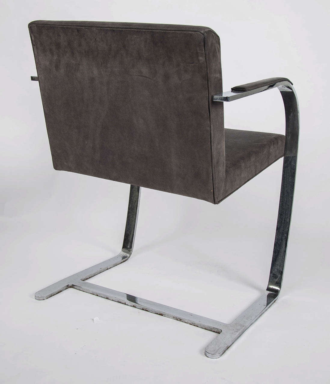 Six Brno Chrome Flat Bar Armchairs By Ludwig Mies Van Der Rohe For Fasem, Italy 2