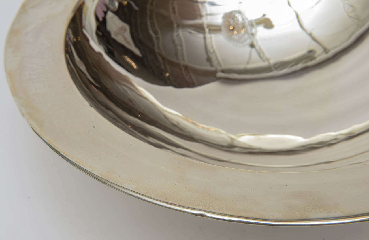 Mid-20th Century Modernist Silverplate Bowl