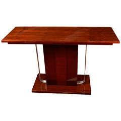 Machine Age Art Deco Console In The Style Of Gilbert Rohde