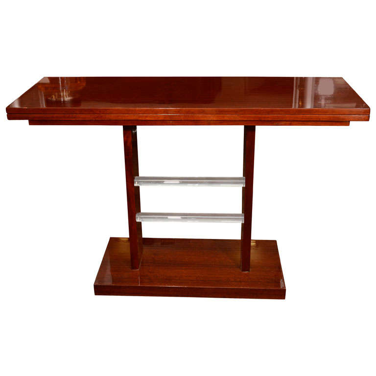 Machine Age Flip-Top Deco Dining Console