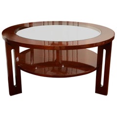 Round Mid-Century American Cocktail Table