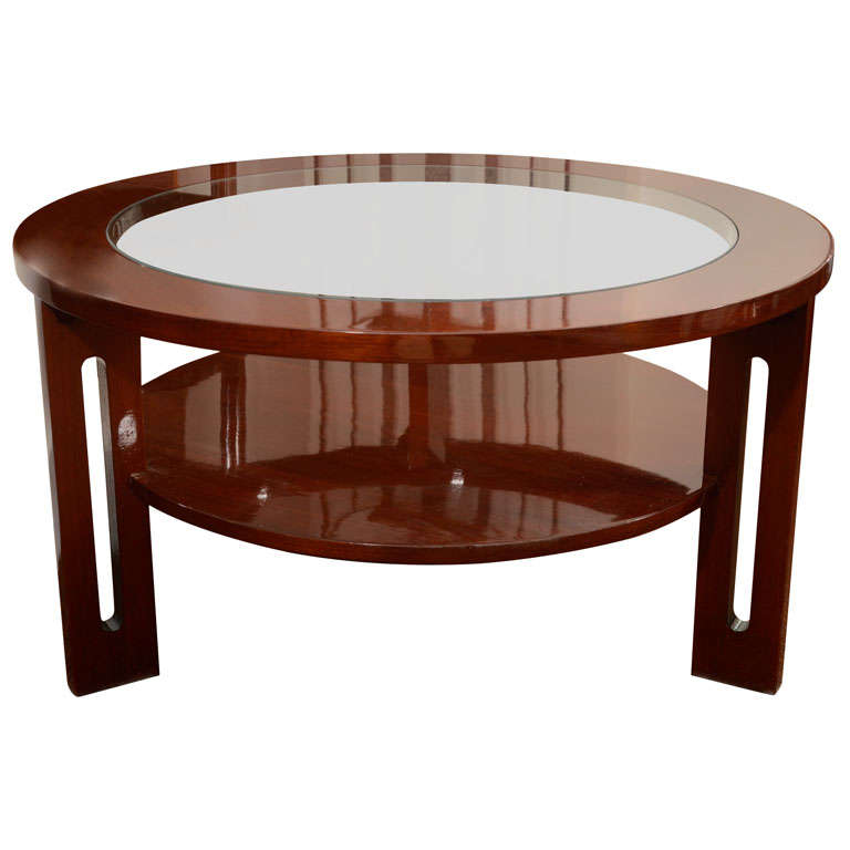 Round MidCentury American Cocktail Table For Sale at 1stDibs