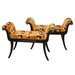 Vintage French Empire Style Benches