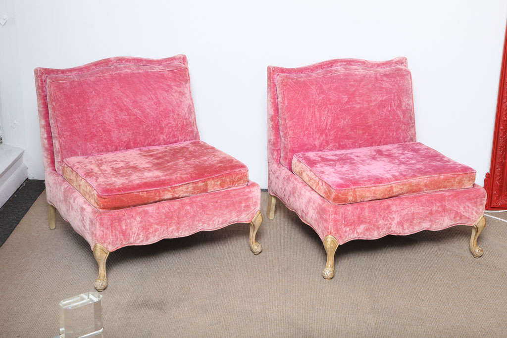American 1940's Slipper Pink Chairs
