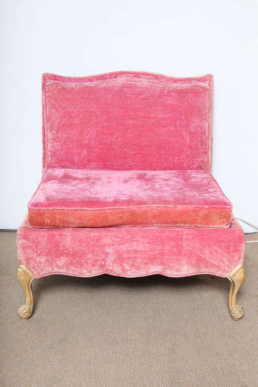 Mid-20th Century 1940's Slipper Pink Chairs