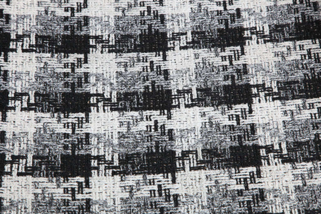 Fabric Adrian Pearsall Craft Associates Sofa, with Chrome Frame, Circa 1970s
