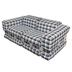 Unique late 70s stylish design sofa 8