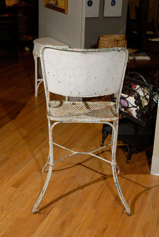 C1930s  French Iron Tennis Chair For Sale 5