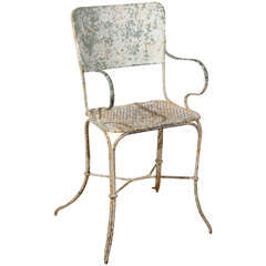 C1930s French Iron Tennis Chair