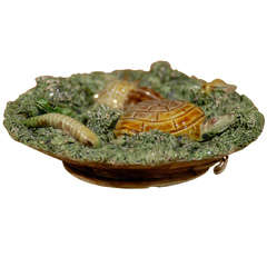Jose A Cunha Palissy Ware with a Turtle, Beetle, Frog and More