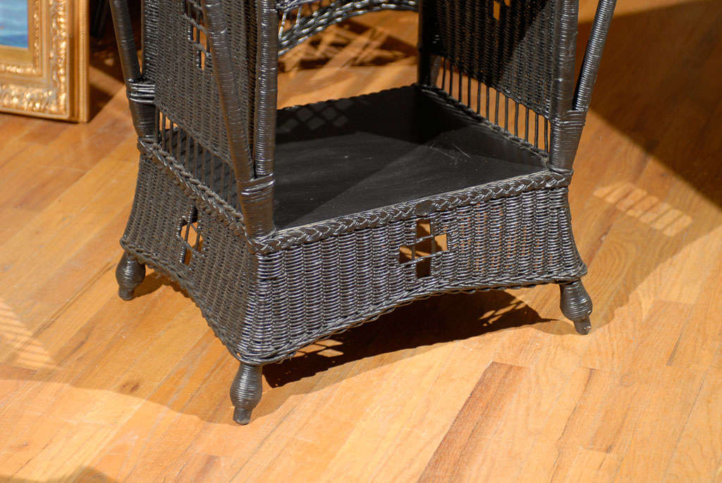 American Stickley Style Wicker Table c.1920s 1