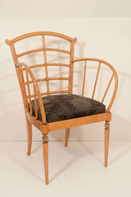 Set of Eight Art Deco Dining Chairs In Good Condition In New York, NY