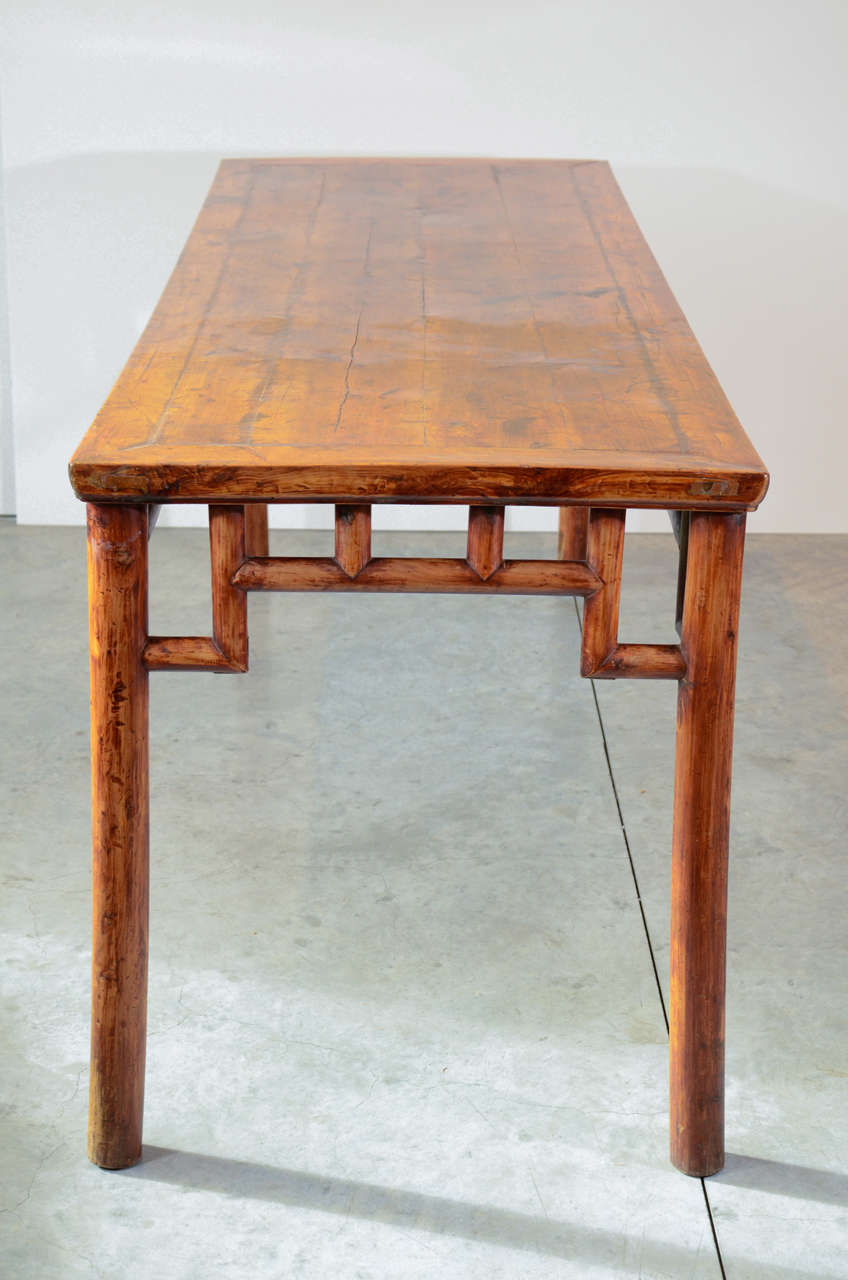 19th Century Chinese Painting Table In Cypress Wood For Sale 3