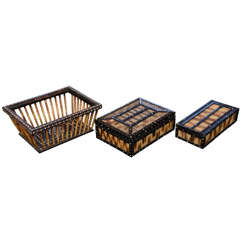 : Quill boxes from Ceylon