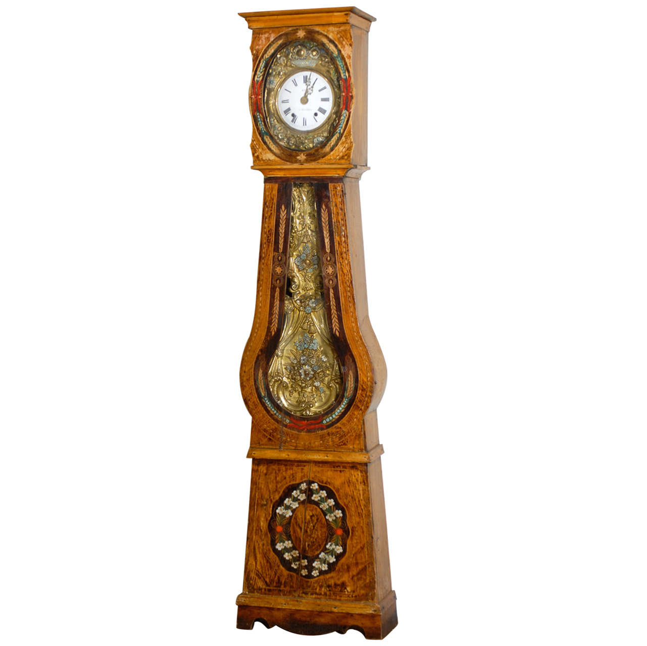 18th Century French Farm Clock For Sale