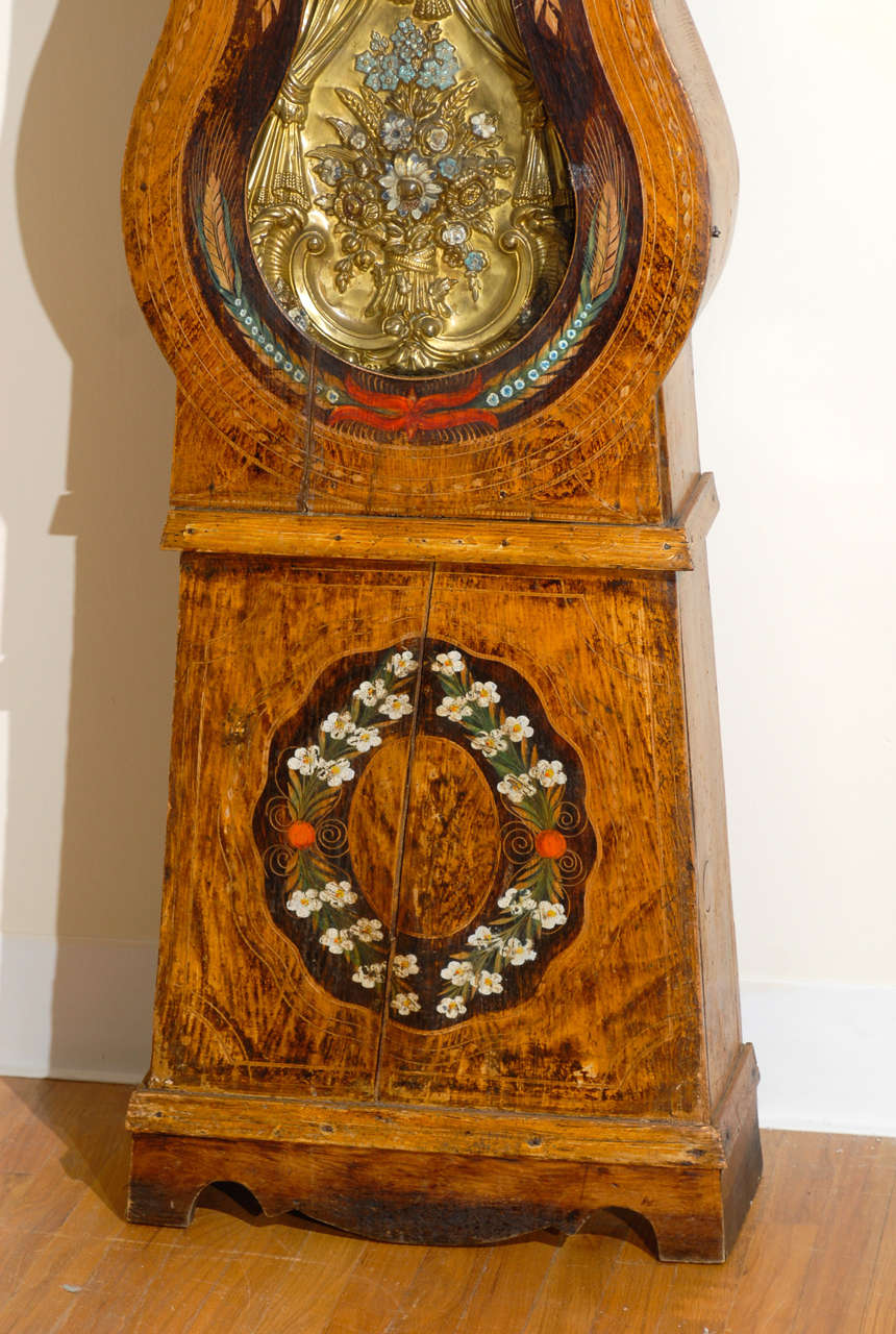18th Century French Farm Clock In Good Condition For Sale In Atlanta, GA