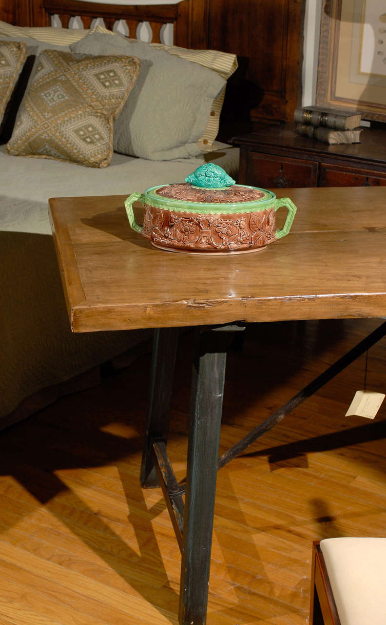 Majolica Game Tureen by the Victorian Pottery Company