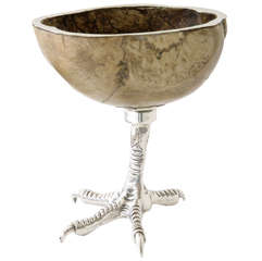 Unusual Chalice on Silver Plated Claw Foot by Antony Redmile