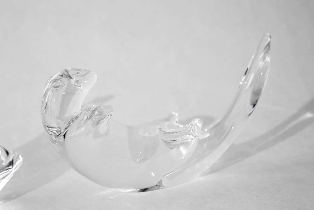 glass otter figurine