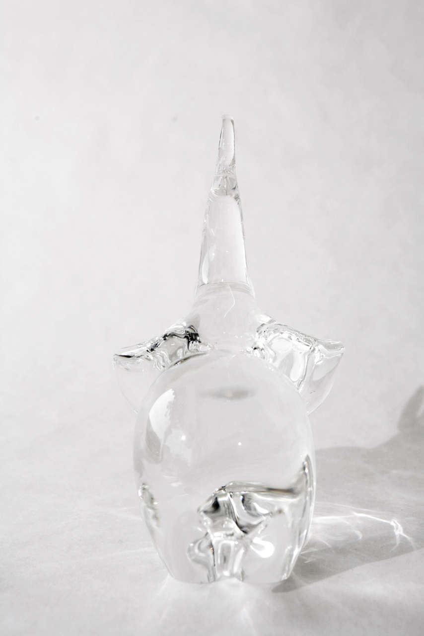  Crystal Elephants by Steuben Glass 1