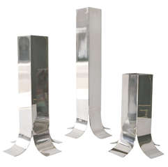 Silver Plated Candleholders/Vases by Sabattini