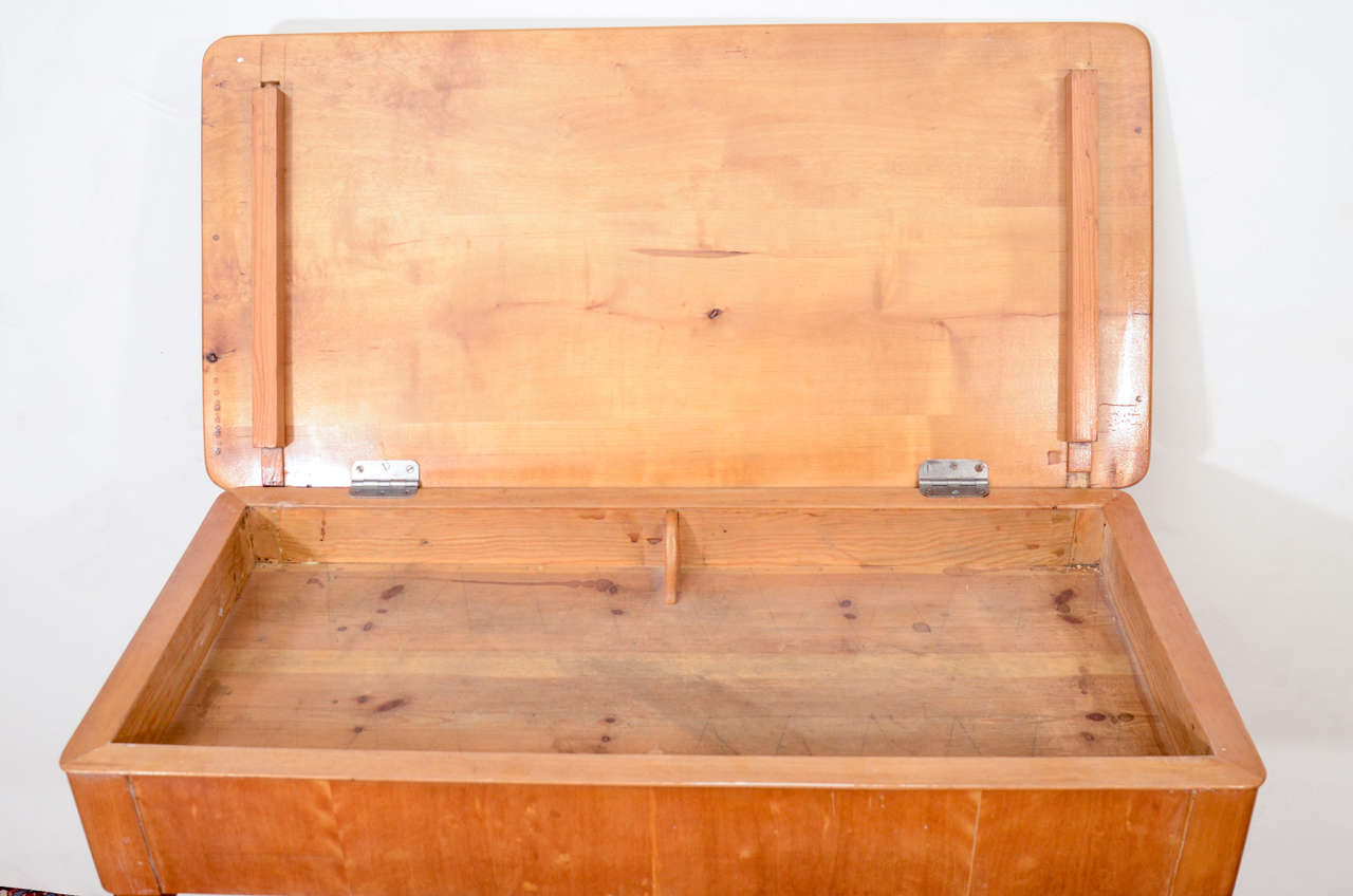 Biedermeier Console Table with Hidden Storage (19. Jahrhundert)