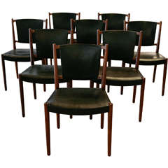 A Set Of Eight Dining Chairs by Jacob Kjaer, Denmark