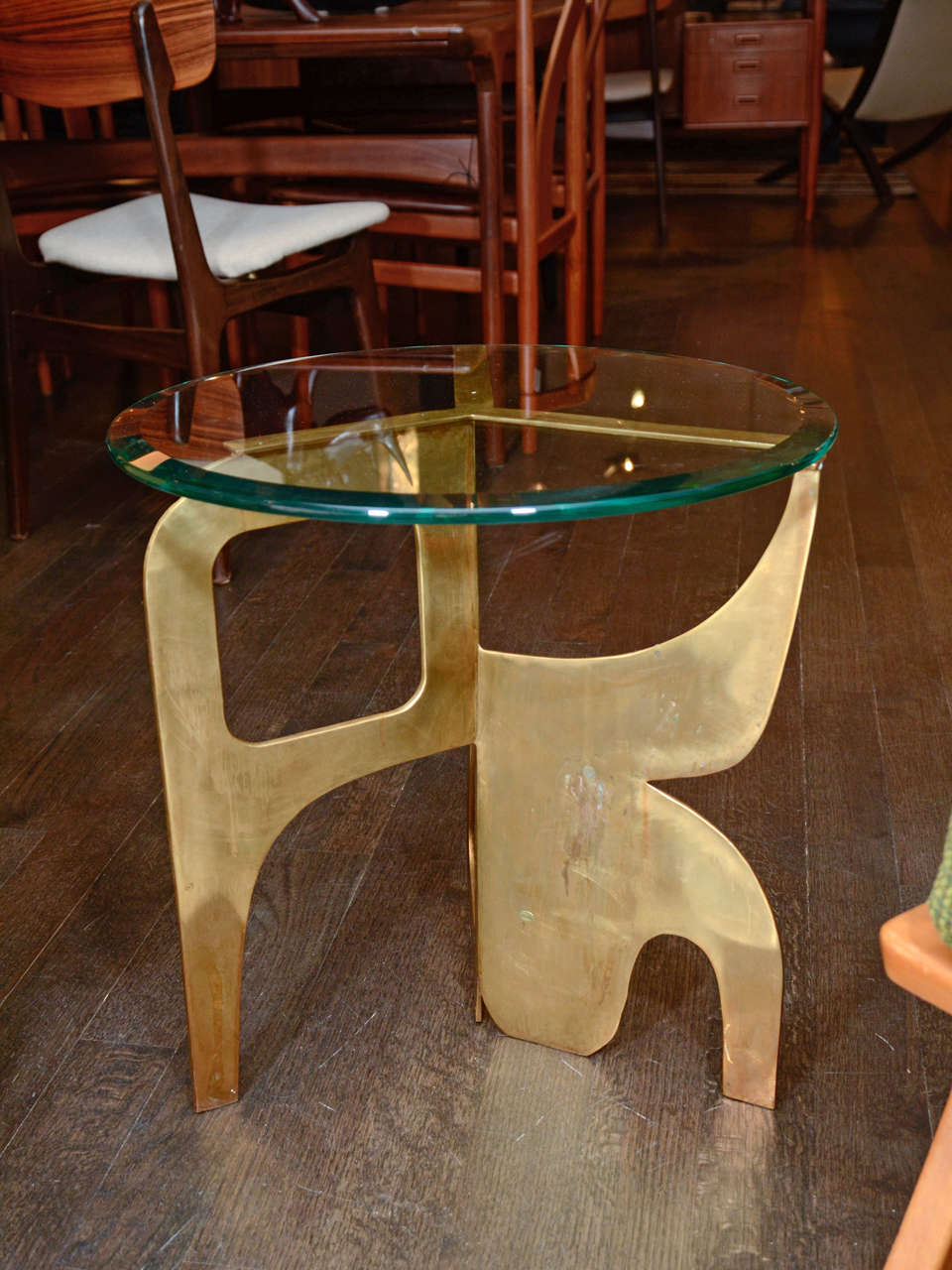 Thai Bronze Appoint Side Table For Sale