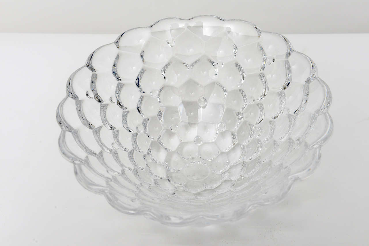 Glass Orrefors Crystal Bowl