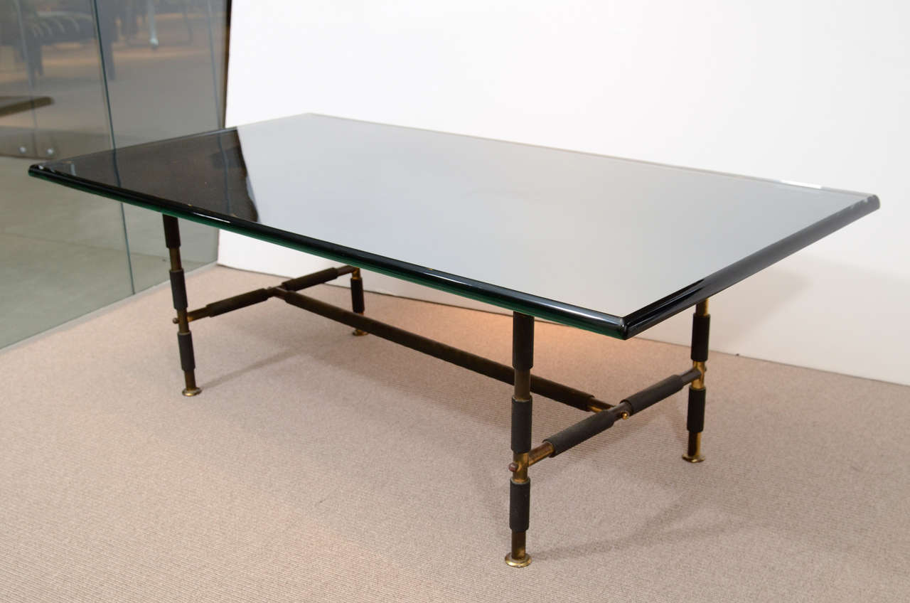 Brass Coffee Table by Fontana Arte For Sale