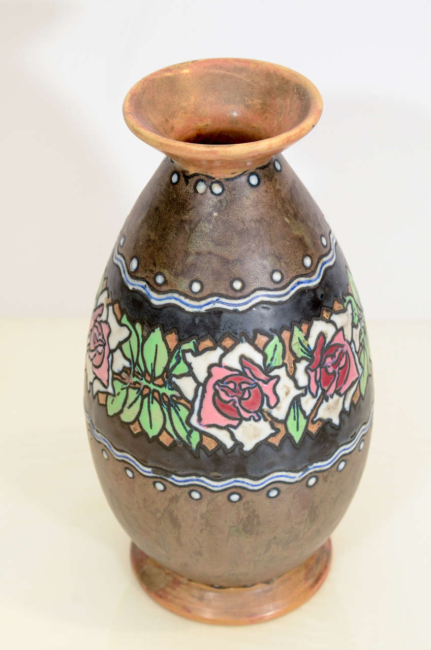 Boch Stoneware Vase