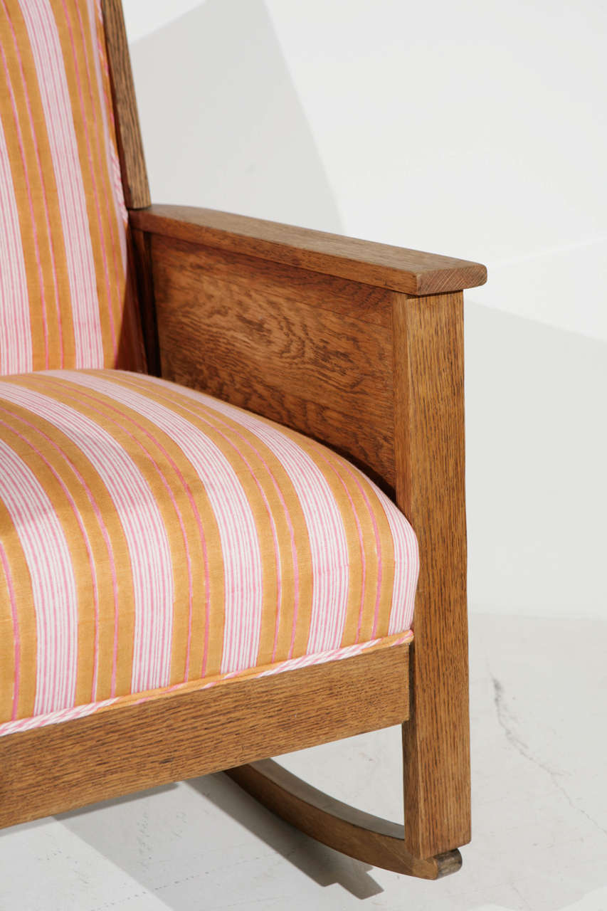 mission style rocking chair