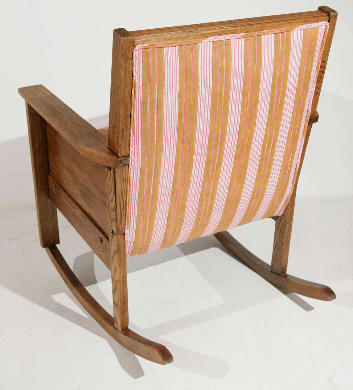 Late 19th Century American Craftsman Mission Style Oak Rocking Chair 4