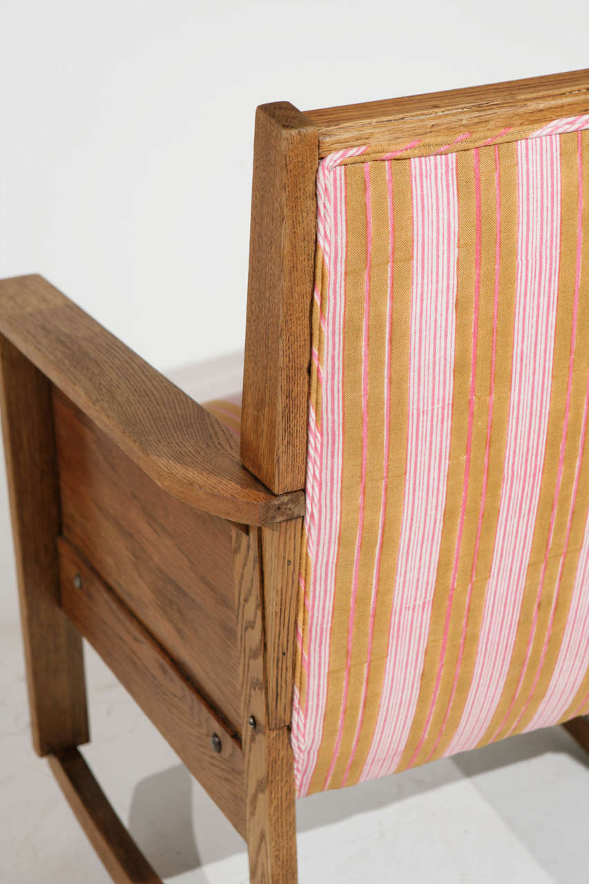 Late 19th Century American Craftsman Mission Style Oak Rocking Chair 5