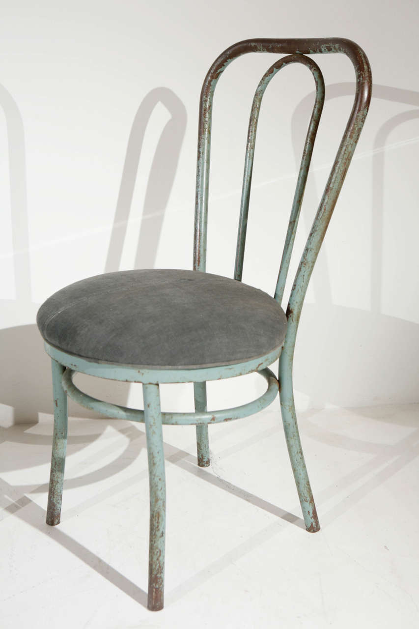 Pair of Bent Metal Inspired Dining Chairs at 1stDibs