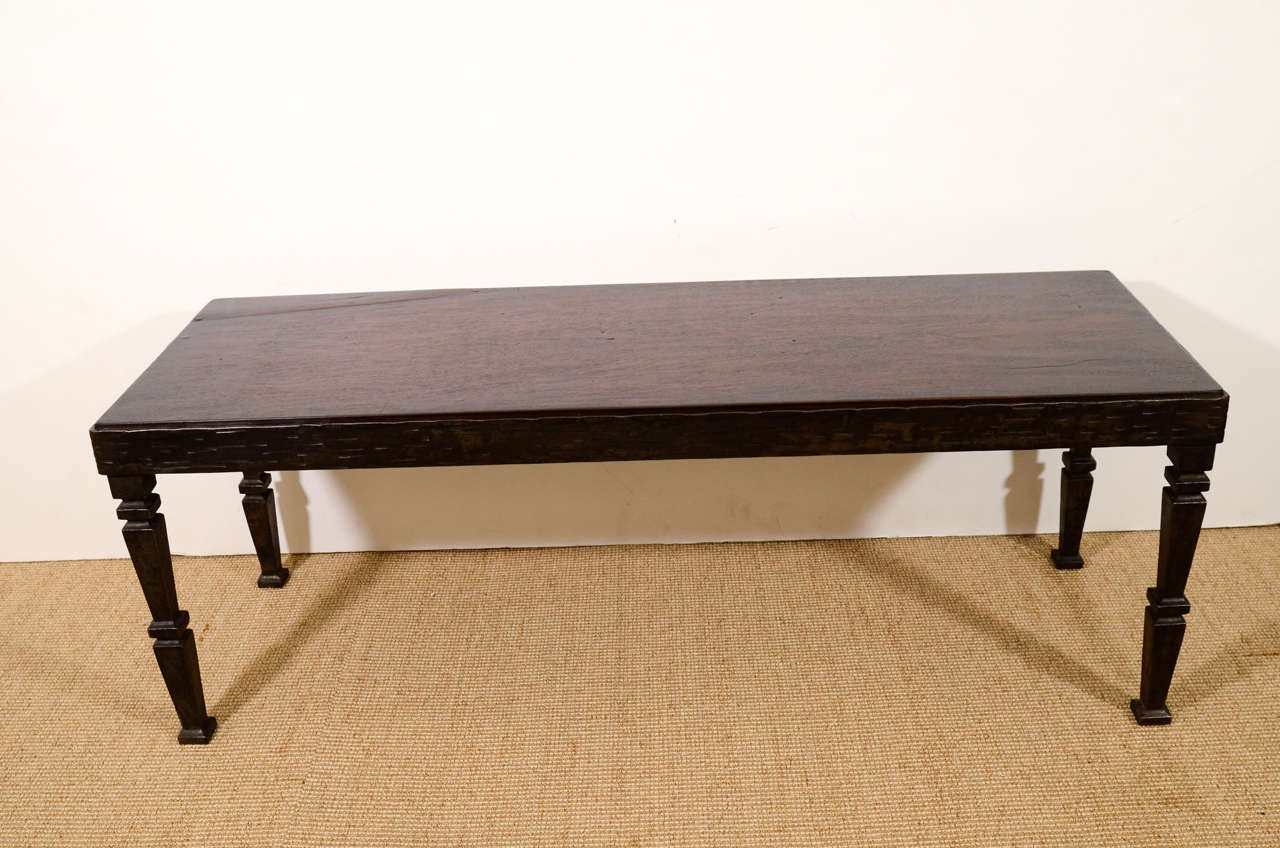 Narrow Forged Steel Low Table