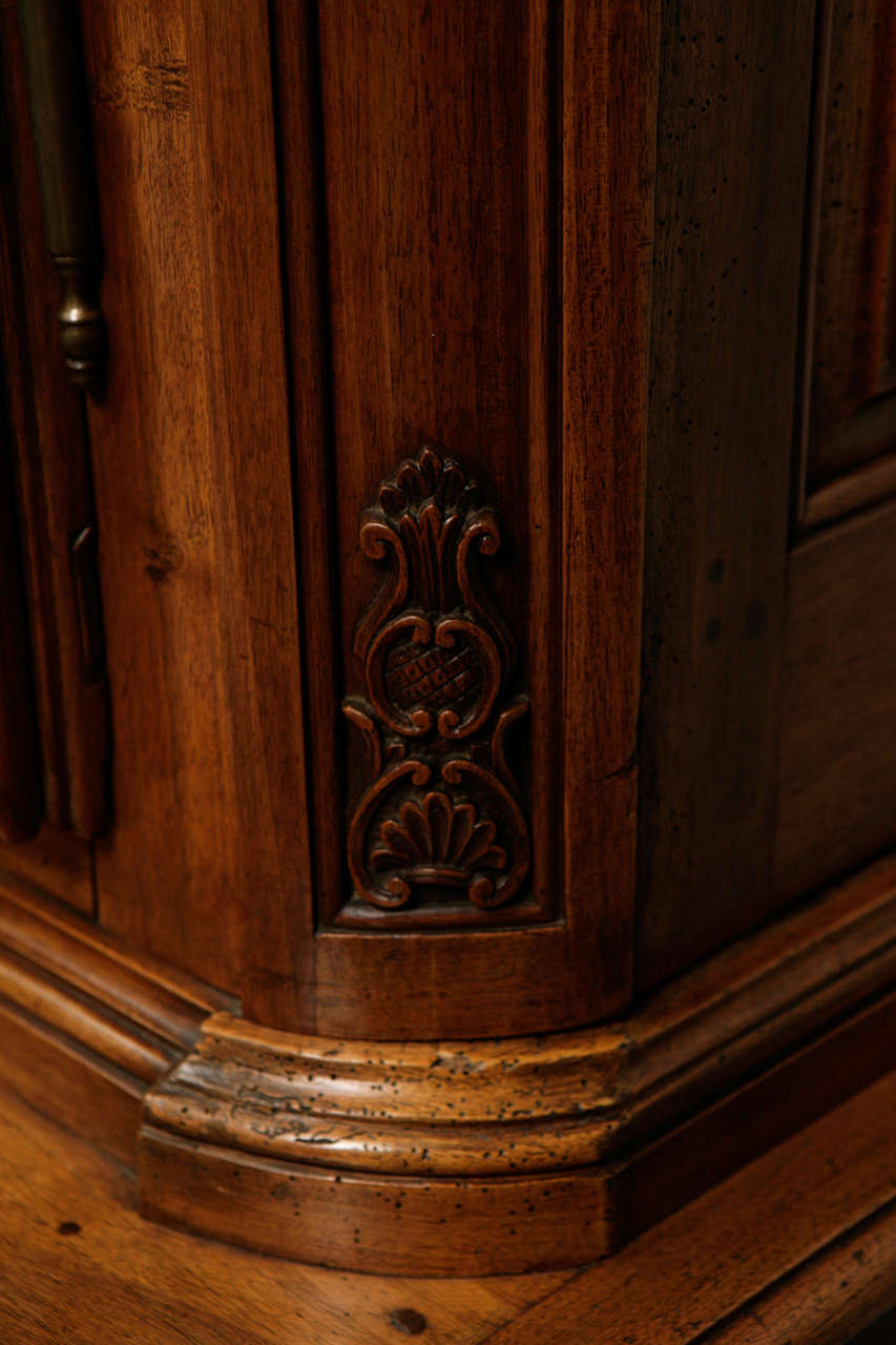 18th Century Regence Period French Walnut Two-Part Cabinet For Sale 5