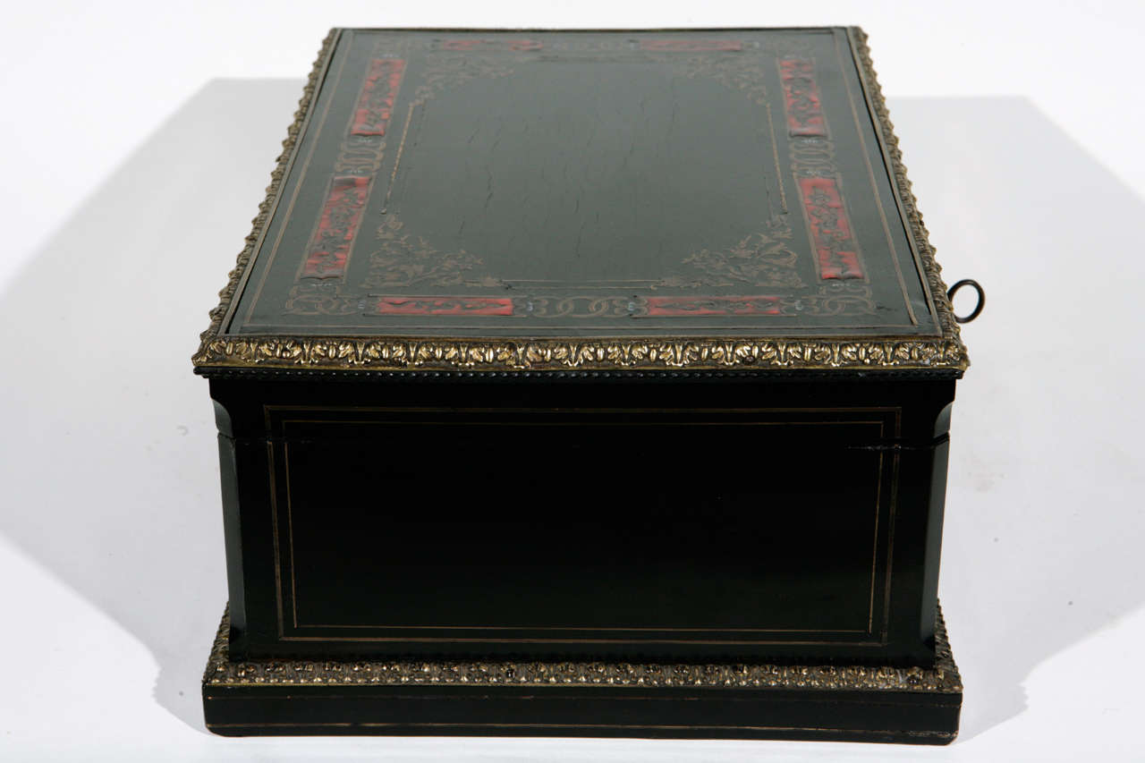 19th Century French Boulle Style Box For Sale 5