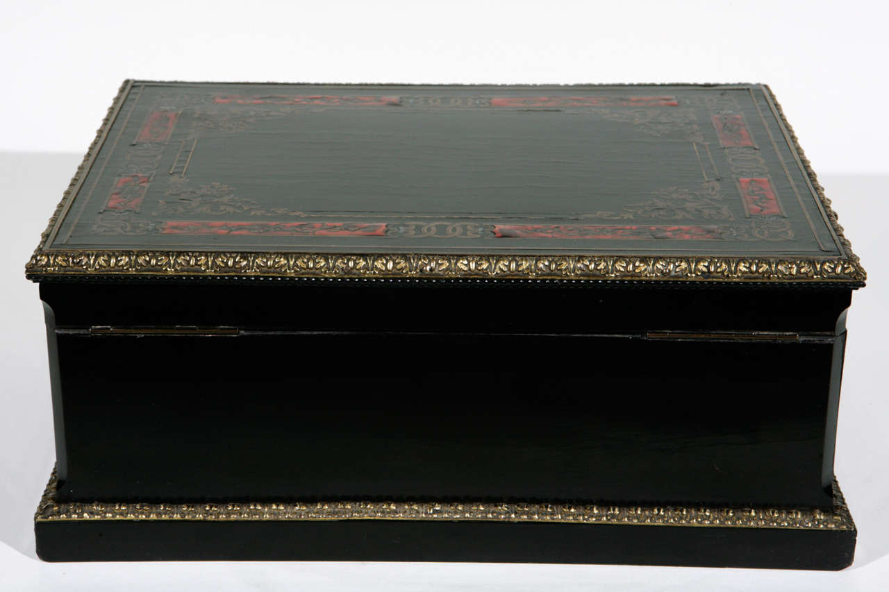 19th Century French Boulle Style Box For Sale 6