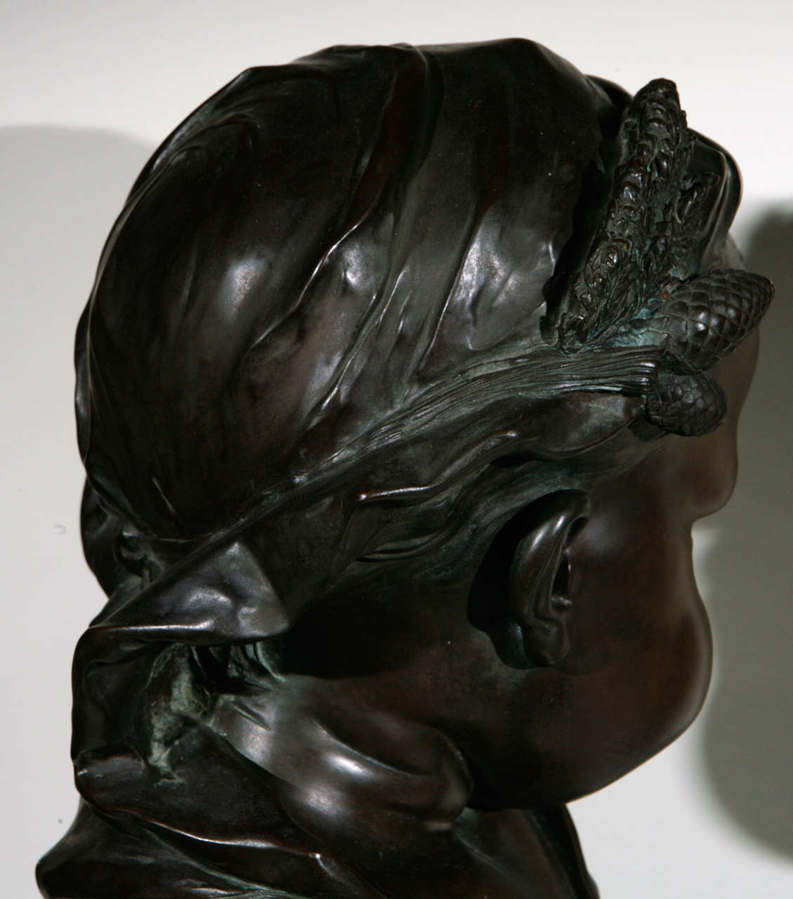 Pair of 19th Century French Bronze Busts of Children 3