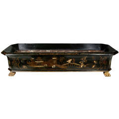 Period Regency English Chinoiserie Wooden Planter