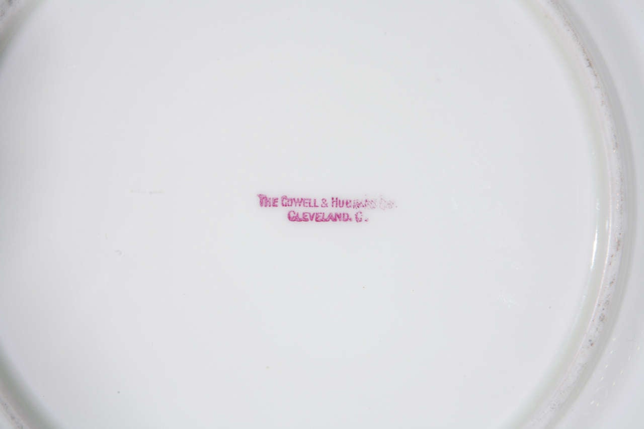 Set of 12 English Cowell and Hubbard Company Plates For Sale 2