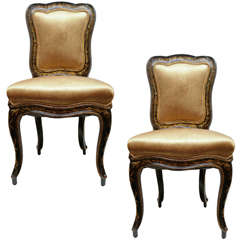 Pair of 18th c. Venetian Side Chairs