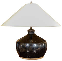 Glazed ceramic lamp