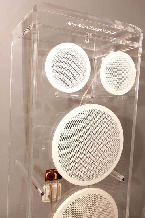 Superbe et rare Wersi Gala Organ Flagship numéro 3 en lucite 2