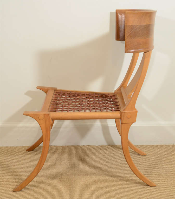 Fine T.H. Robsjohn-Gibbings Klismos Saridis Chair For Sale 2